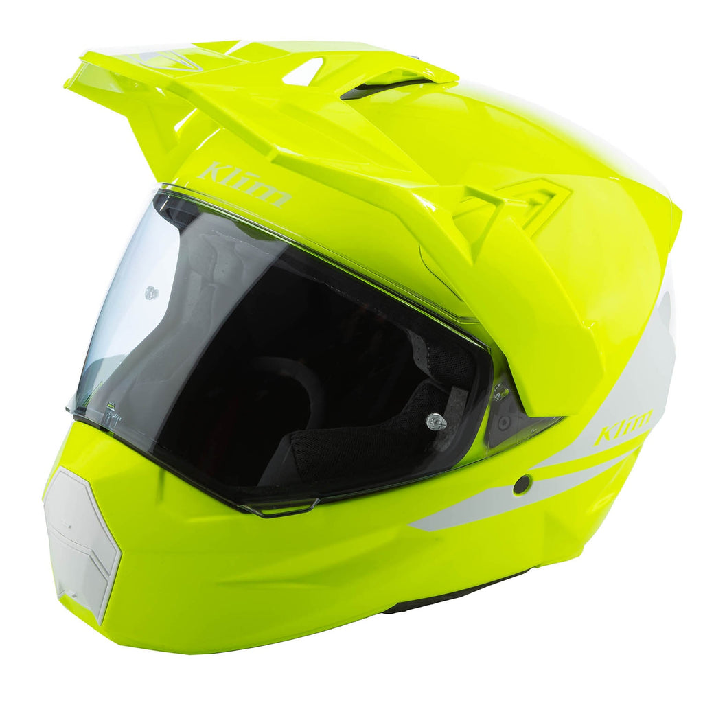 KLIM X1 Alpha Helmet ECE/DOT Gloss Hi-Vis - White