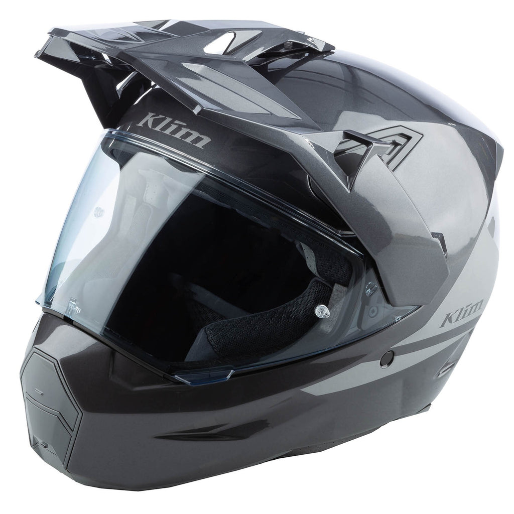 KLIM X1 Alpha Helmet ECE/DOT Gloss Metallic Asphalt - Monument
