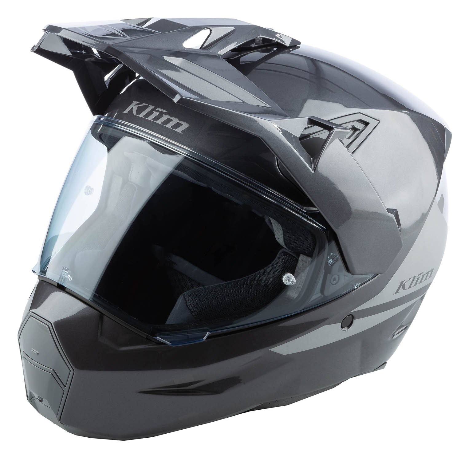 KLIM X1 Alpha Helmet ECE/DOT Gloss Metallic Asphalt - Monument