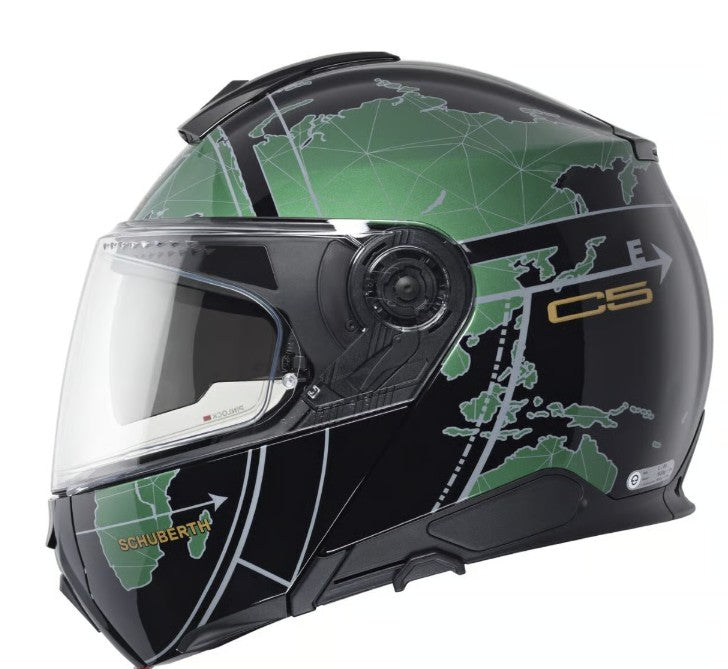 Schuberth C5 DOT (Globe Green) - Size 2XL