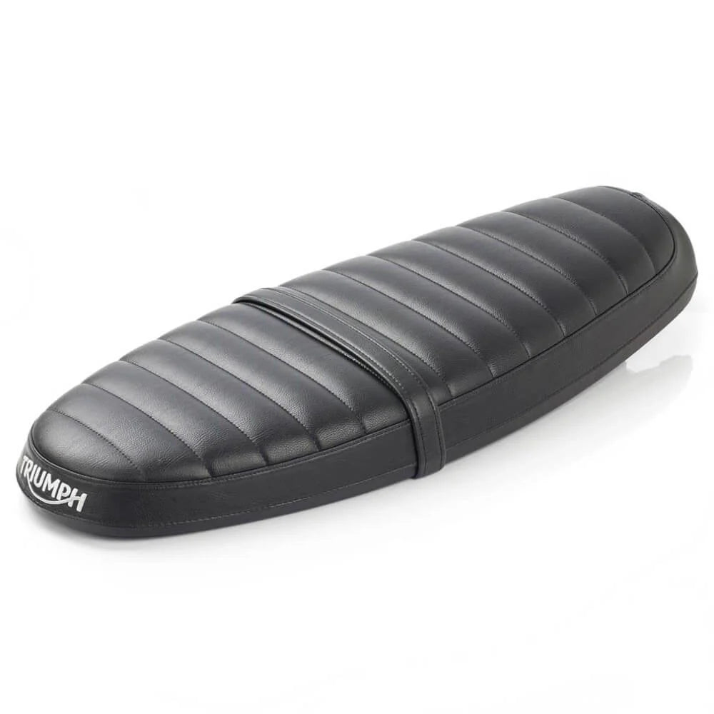 Triumph Bonneville Ribbed Bench Seat - Black