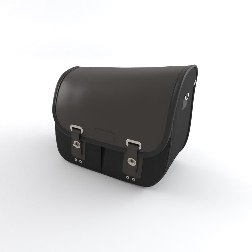 Triumph Waxed Cotton Pannier RHS - Black - A9518292