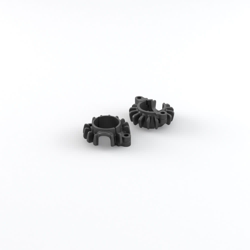 Triumph Finned Header Rings - Black - A9601610