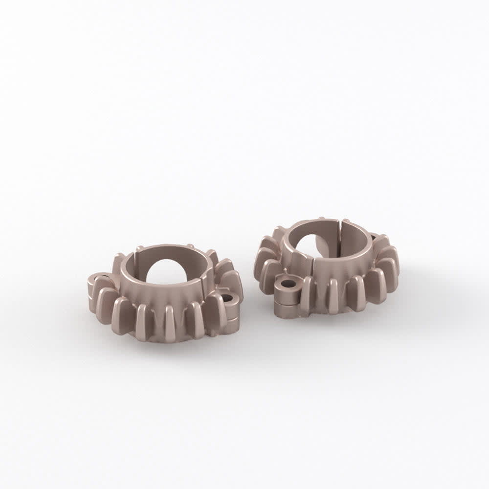 Triumph Finned Header Rings - Vapour Blasted - A9600753