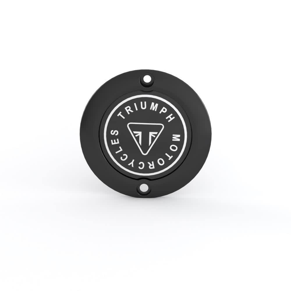 Triumph Black Clutch Badge - A9610257
