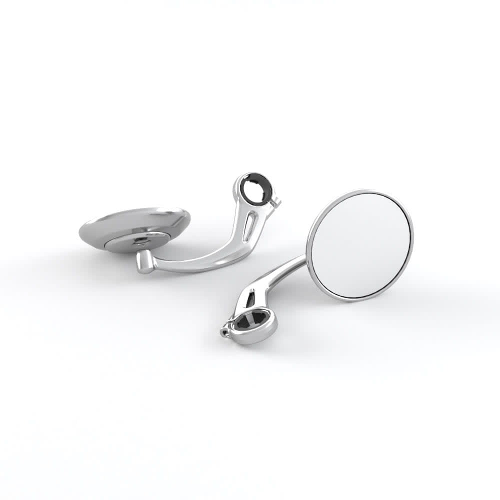 Triumph Bar End Mirror Clear Anodised - A9638154
