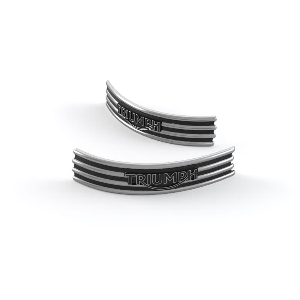 Triumph 4 Bar Badge – Chrome - A9790059