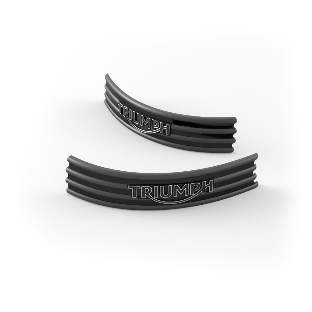 Triumph 4 Bar Badge - Black - A9798013