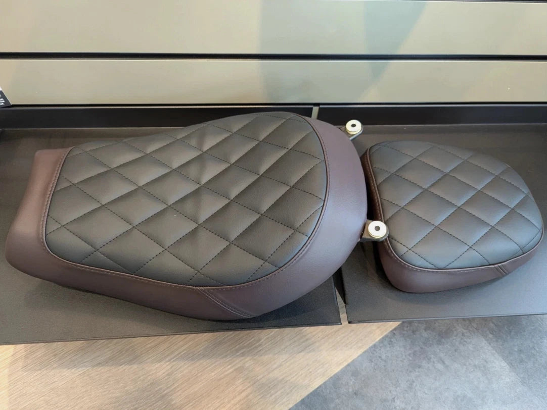 Triumph Scrambler 400X/C Quilted Seat - Brown